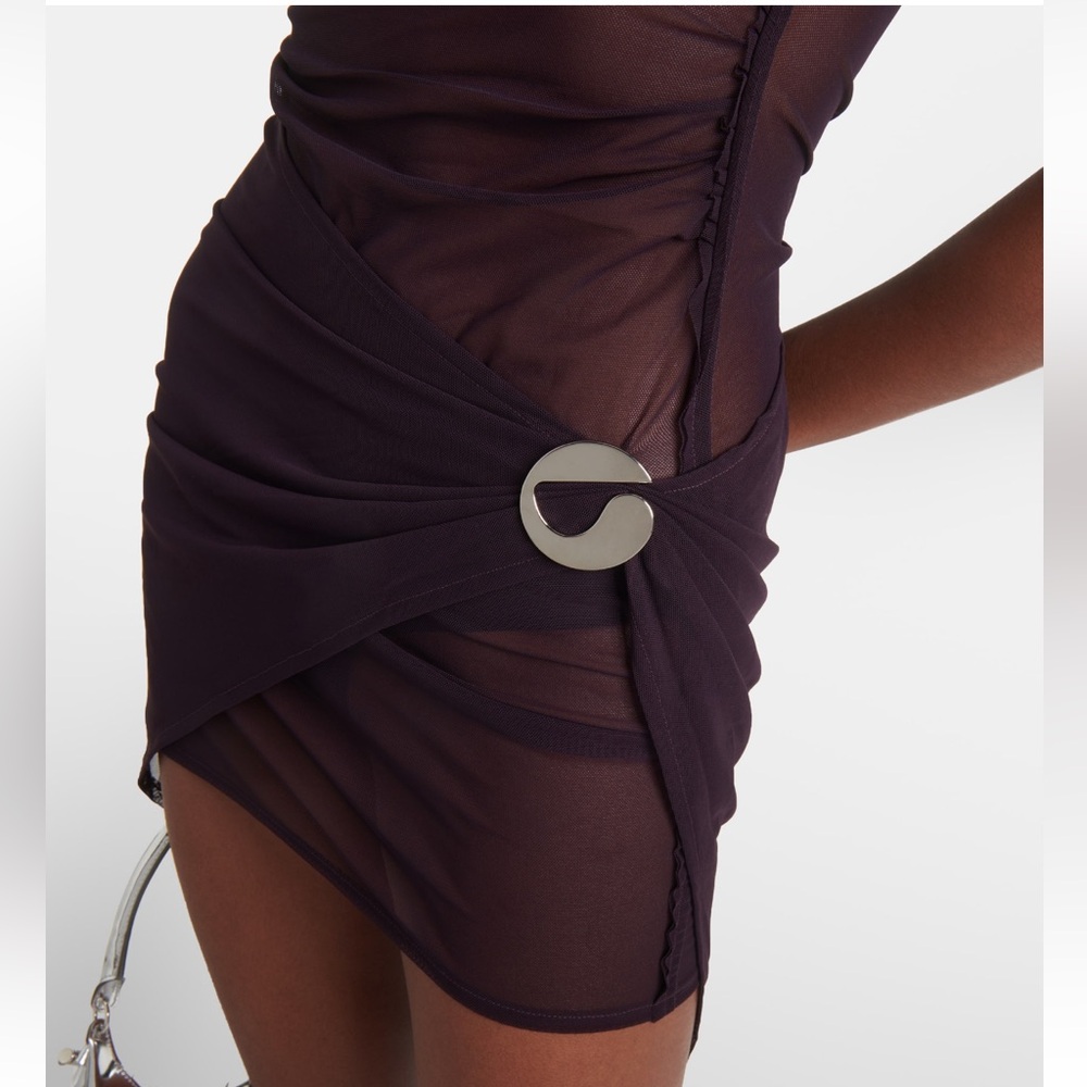 Coperni Asymmetrical Sheer Mesh Dress - Picture 9 of 16